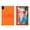 Orange, variant on For TCL Tab 10 NXT Thick Shockproof Silicone Tablet Case with Detachable Stand - Orange