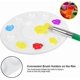 thumbnail image 3 of 3 PCS Set Paint Tray Palette 6.7 Inch Plastic Round Palette with 11 reservoir for Watercolor and Oil DIY Craft Art Painting, 3 of 4