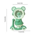 thumbnail image 3 of Aodebiao USB Rechargeable Mini Fan with Pencil Sharpener, Portable Desktop Fan for Office Home Desk, Cute Bear Scooter Design Personal Fan, Quiet Cooling Fan with Adjustable Speed, Fan, 3 of 6