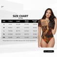 thumbnail image 2 of KLL Women 's Crew Neck Bodysuit Jumpsuits Cat Dog Friendship Print Short onesies Stretch T Shirts, 2 of 5