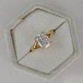 thumbnail image 3 of Solitaire Brilliance 2.60Ct Cushion Cut Moissanite Diamond Split Shank Style Engagement Solitaire Ring for Annivarsary Gift in 10K Yellow Gold, Ring Size 7, 3 of 7