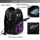 thumbnail image 4 of Balery Purple Dreamcatcher Mochila con carga USB para hombre y mujer - Mochila impermeable y antirrobo para laptop con puerto USB para viajes, trabajo, 4 of 7