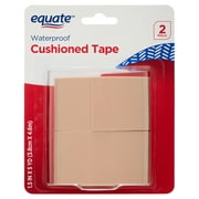 Equate Waterproof Cushioned Tape, 1.5" x 5 yd, 2 Count