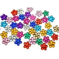 thumbnail image 4 of EOEMY 200 Acrylic Flatback Flower Rhinestone Gem 15mm Various Color Diy Embellishments-Hot Pink, 4 of 7