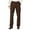 Brown, variant on Men's Straight Leg Dress Pants - Stretch Flat Front Business Casual Outdoor Golf Work Pants with Pockets Purple
