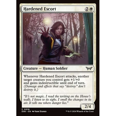 MtG Duskmourn: House of Horror Common Hardened Escort #16