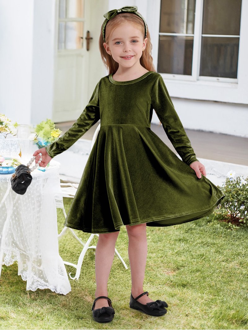 girls christmas twirl dress white christmas dresses Girls' Christmas Twirl Dress