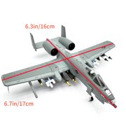 ARCADORA US Air Force A10 Thunderbolt II Warthog Model 1/100 Scale Alloy Plastic 16x17cm For Desk Showcase Decoration Plane Collectors