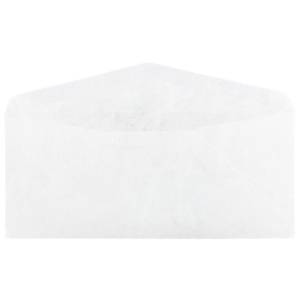 JAM Paper No. 10 Business Tyvek Tear-Proof Envelopes, 4 1/8 x 9 1/2, White, 50/Pack