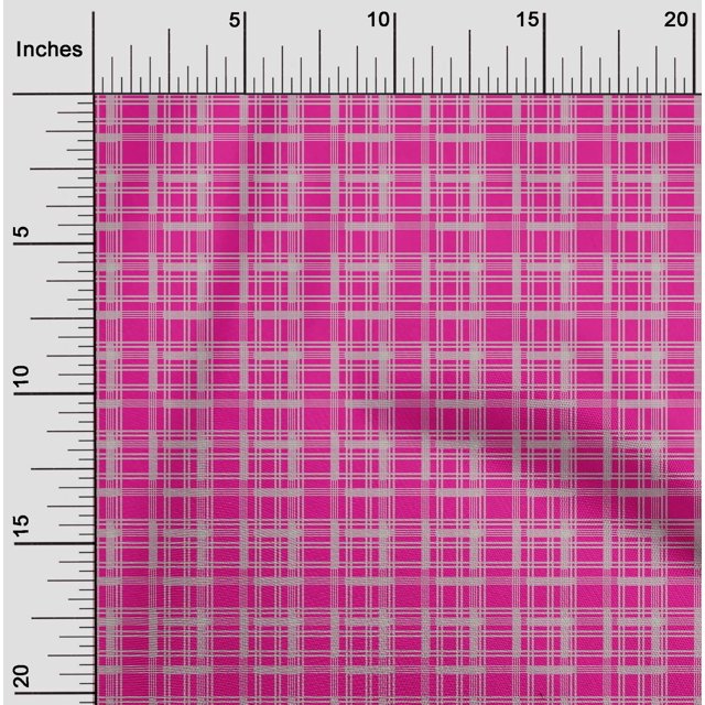 oneOone Viscose Jersey Fabric Check Kasuri Print Sewing Fabric BTY 60 Inch Wide