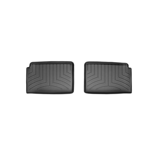 WeatherTech Custom Fit FloorLiners compatible with 2006-2011 Chevrolet HHR - 2nd Row (2-Piece Liner), Black