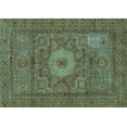 thumbnail image 1 of Ahgly Company Indoor Rectangle Abstract Light Blue Modern Area Rugs, 2' x 4', 1 of 4
