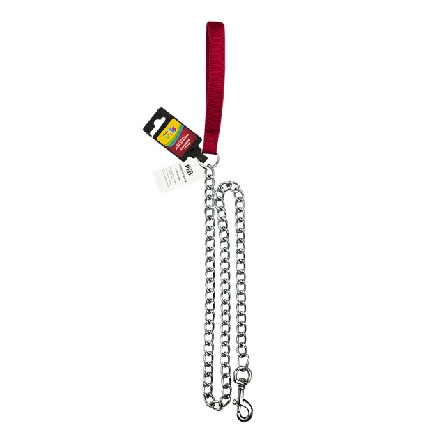 Correa Roja C/Cadena Metalica (4.0 Mm) 120 Cm Fancy Pets 120 cm