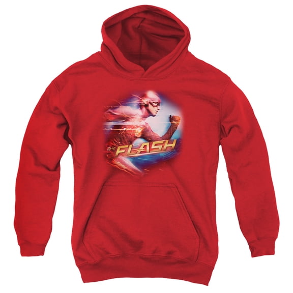 The Flash - Fastest Man - Youth Hooded Sweatshirt - Small