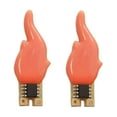 thumbnail image 1 of DOLITY Candelabra Lamps Creative Portable Gifts Decorative Small Flame Design Light Bul Pink, 1 of 9
