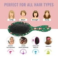 thumbnail image 7 of Green Christmas Santa and Icon Pattern Hair Brush,Girls Detangling Hair Brush,Glide Through Tangles with Ease for Wet & Dry Hair,8.8"X2.8", 7 of 7