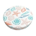 thumbnail image 2 of Lsque Colorful Seashells1 Round Bar chair cushion covers Velvet Fabric Premium Comfort Protects from Scratches and Stains for 14-17 Inch Chair- 13 inch, 2 of 7