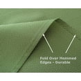 thumbnail image 3 of Tektrum 70 X 70 inch Square Herringbone Jacquard Textured Tablecloth Table Cover - Waterproof/Spill Proof/Stain Resistant/Wrinkle Free/Heavy Duty -Great for Banquet, Parties, Dinner, Wedding (Green), 3 of 7