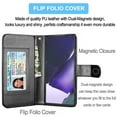 thumbnail image 7 of Galaxy Note 20 Ultra Case, Samsung Galaxy Note 20 Ultra Wallet Case, Takfox PU Leather Case Cash ID Credit Card Slots Holder Flip Phone Case Kickstand Detachable Magnetic Hard Cases & Strap, Black, 7 of 7