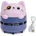 thumbnail image 1 of allydrew Mini Aspirateur de Bureau Portable USB, Lilas Chaton, 1 of 6