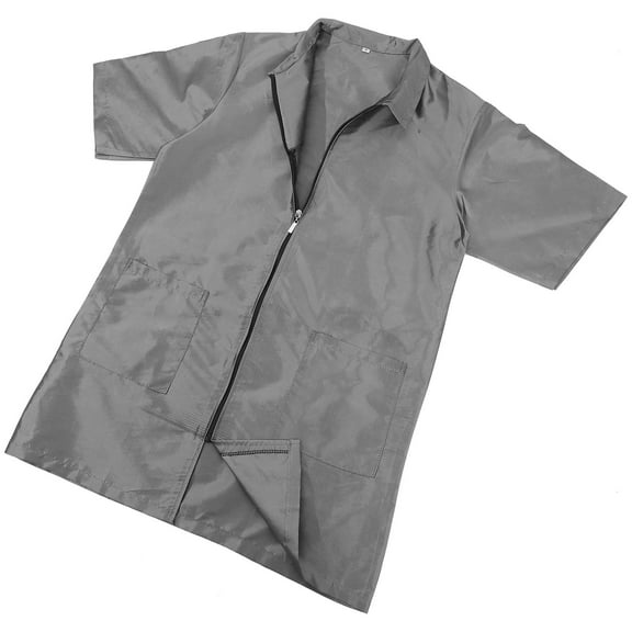 MUSEYA Dog Grooming Clothes for Pet Shop Grey Brocade Polyester 1Set