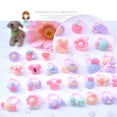 thumbnail image 4 of UDIYO 36Pcs Girls Kids Cartoon Flower Resin Rhinestone Rings Toy Set Jewelry Box Gift, 4 of 6