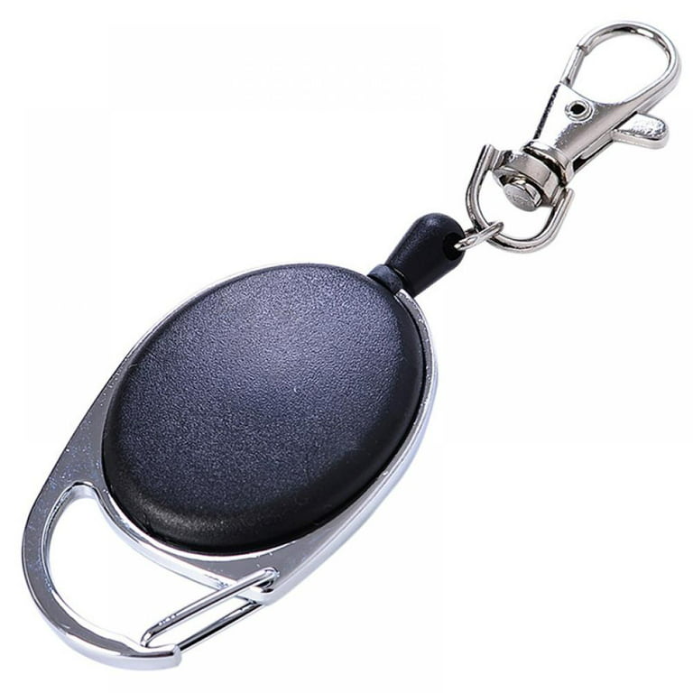 10 Pack Retractable Keychain, Heavy Duty Retractable Badge Reel with Key  Ring for Keychain Card Badge Holder 