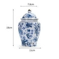 thumbnail image 4 of ACDANC Porcelain Plum Blossom Ginger Jar with Lid,Decorative Ceramic Bud,Centerpiece Arrangement,Your Treasures, 4 of 4