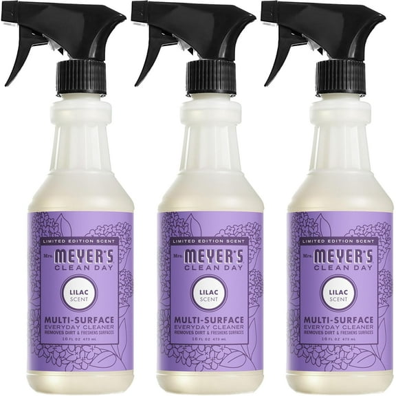CLEAN DAY Multi-Surface Everyday Cleaner, Lilac Scent, 16 Ounce Bottle (Pack of 3)