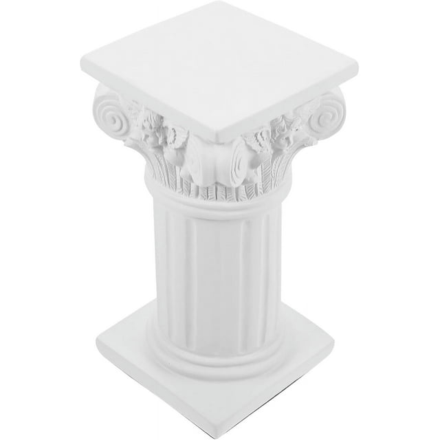 NUOBESTY Statue de Pilier Romain Colonne Grecque Support en Résine Colonne Grecque Statue en Résine Figurine Sculpture Jeu de Table de Sable Déco pour Intérieur Extérieur Décoration Maison Jardin