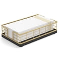 thumbnail image 1 of Bandeja portatoallas para invitados Wican Oak & Iron para baño, 1 of 6