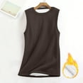 thumbnail image 2 of Plebaso Women's Fleece Lined Tank Tops Crewneck Sleeveless Thermal Shirts Casual Loose Underwear Tops, 2 of 7