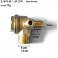 thumbnail image 2 of Válvula antirretorno de 3 vías para compresor de aire directo (macho, 3/8 x 14 mm x 0,3), 2 of 2