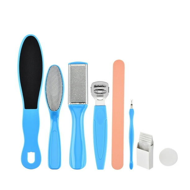 Qarigey 8 unids/set de herramientas profesionales de pedicura exfoliante para prevenir la piel muerta juego de manicura herramientas para el cuidado de Juegos de manicura Qarigey CE0085-00B