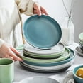 thumbnail image 6 of Vancasso, 48-Piece Stoneware Dinnerware Sets, for 4, Multicolour Dinner Set, Service for 12（Light Grey, Dark Grey, Blue, Green）, 6 of 7