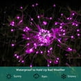 thumbnail image 3 of Luces solares para jardín con fuegos artificiales JJgoo, 120 LED, 2 modos, color rosa, 3 of 9