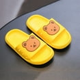 thumbnail image 5 of LUOGENLI Slippers Girls Slippers Size 5 Big Girls Children Home Slippers Soft Soles Indoor and Outdoor Bathing for Boys and Girls Fashion Girls Slippers Size 10 Toddler Yellow 22, 5 of 5