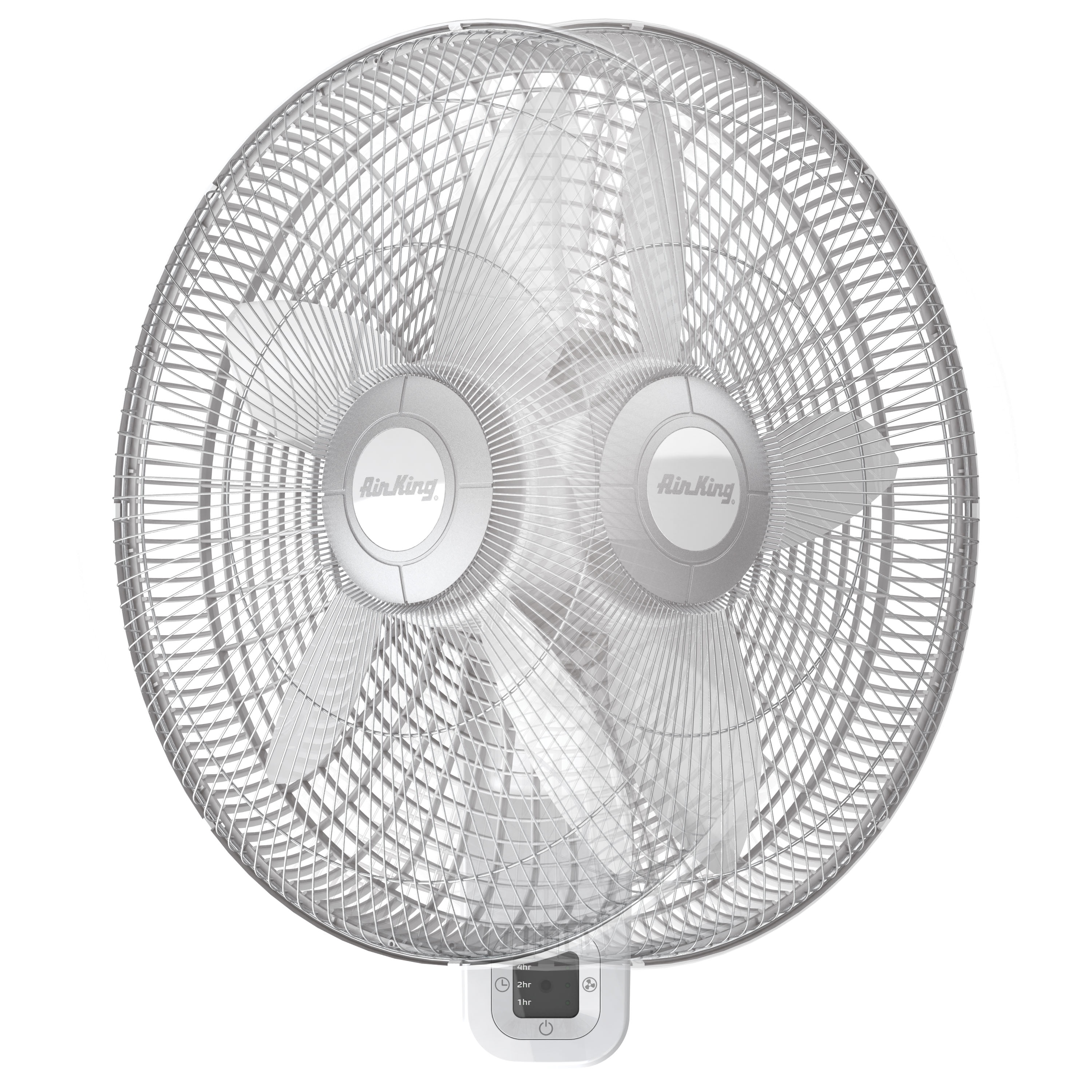 Air King 18" 3-Speed Oscillating Remote Controlled Wall Mount Fan, White, 9850, New