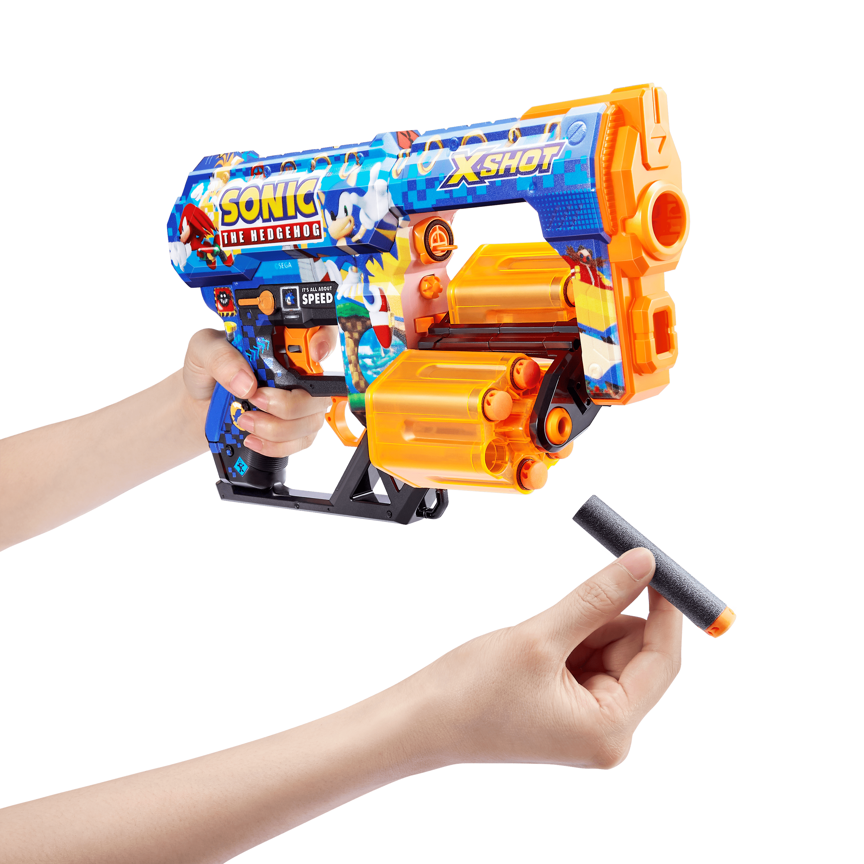 XSHOT Skins Dread Blaster - Mega Sonic Skin (12 Darts) by