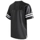 thumbnail image 2 of Camiseta de fútbol Pullonsy con rayas blancas y negras, talla M, 2 of 6