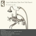 thumbnail image 2 of Water Creation Wall Mount Traditional Brass Tub Faucets - Brushed Nickel, 2 of 3