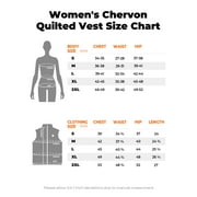 ORORO Women's Quilted Heated Vest with Battery, Lightweight Heated Chevron Quilted Vest (Purple, S)