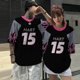 thumbnail image 3 of Camiseta de pareja 2024 con estampado 3D, cuello redondo, manga corta, camiseta de baloncesto de secado rápido de verano para hombres, camisetas deportivas de moda de gran tamaño, 3 of 5
