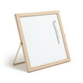 thumbnail image 3 of U Brands 12 x 12 in. Magnetic Desktop Dry Erase Easel Whiteboard, Wood Style Frame, with Marker, 3 of 8