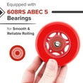 thumbnail image 5 of AlveyTech 76 mm x 30 mm Caster Wheels for the Razor Crazy Cart (V7+), Shift (V1+), and the XL (V3+) (Set of 2) (Red Wheel Red Hub) - Replacement Scooter Wheel Parts, Kids Drifting Electric Scooter, 5 of 7