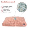 thumbnail image 4 of Majestic Pet | Towers Shredded Memory Foam Rectangle Pet Bed For Dogs, Removable Cover, Orange, Medium, 4 of 6
