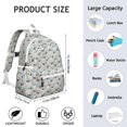 thumbnail image 6 of Pug and Love Heart Backpack for School,Cute School Bag,Schoolbag with Adjustable Shoulder Straps & Padded Back,13.4"x11"x4.7", 6 of 6
