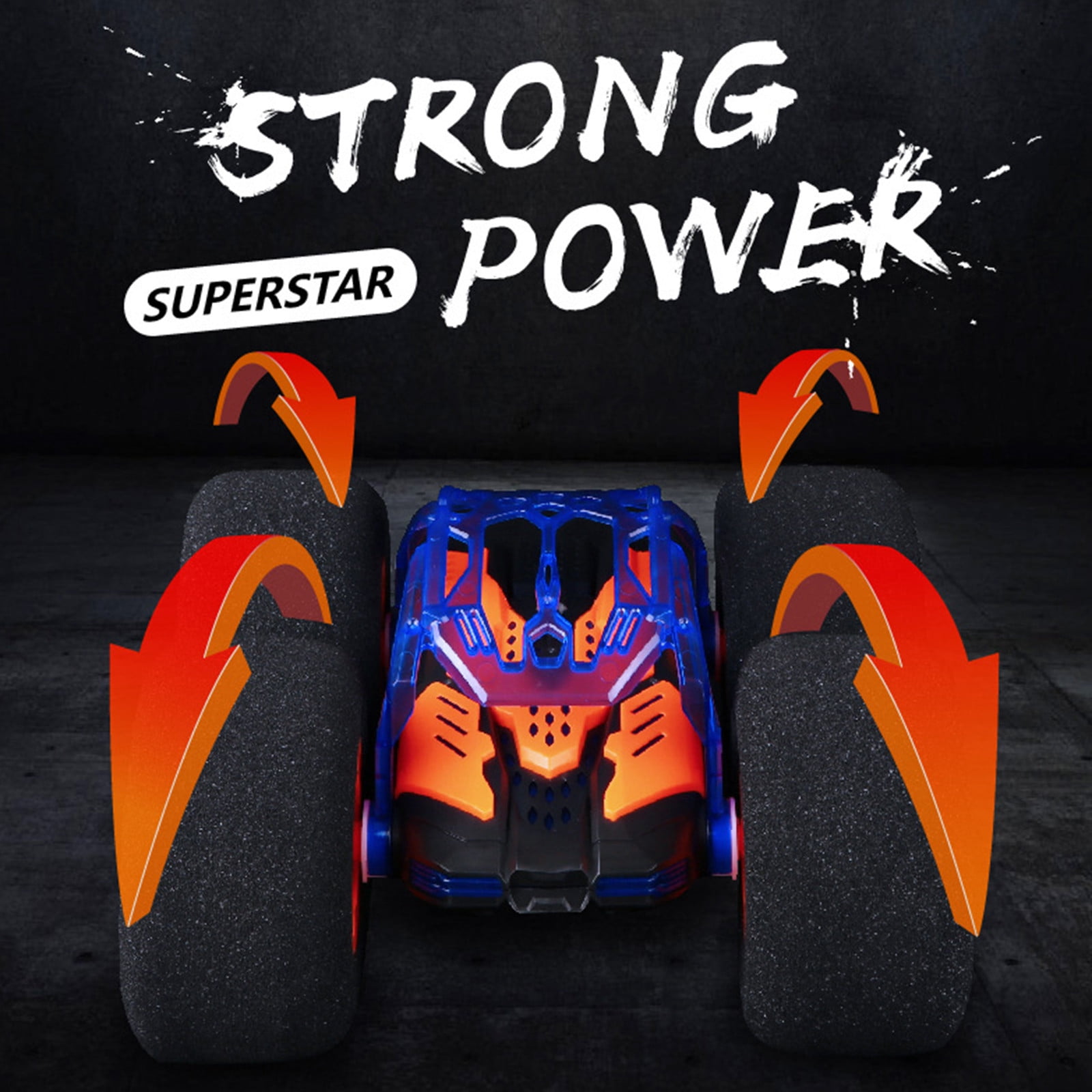 Remote Control Car for Boys 4-7, RC Cars with Headlights Double-Sided Driving 360° Flips Rotating for Kids Ages 4+ Year Old, RC Stunt Car Toys for Boys and Girls Birthday Gift