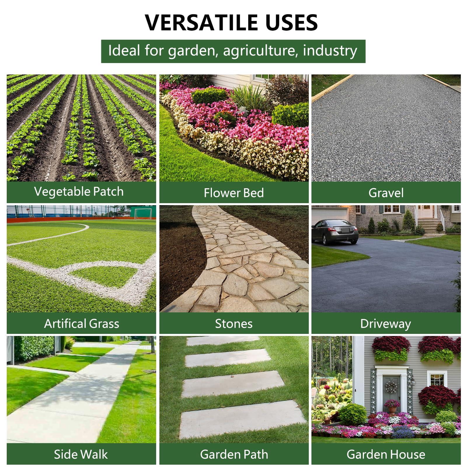 Weed Barrier Landscape Fabric Heavy Duty Cover Weed Cloth Anti-Weed Gardening Mat, Premium Weeds Control for Flower Bed, Pavers and Other Outdoor Projects