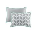 thumbnail image 3 of Intelligent Design - Senna -All Seasons Comforter Set -5 Piece - Teal - Geometric Pattern - King/California King Size - Includes 1 Comforter, 2 King Shams, 2 Decorative Pillows - Ideal For Guest Room, 3 of 5